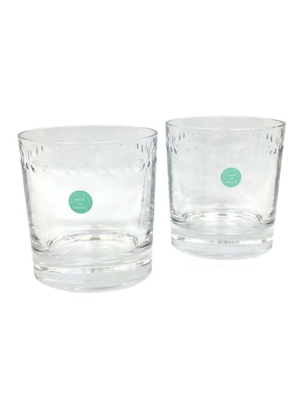 Tiffany & Co Swing Rock Glass Pair of Tumblers Aq5580